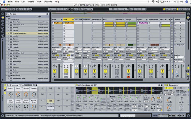 Slicing a drum loop with Drum Racks